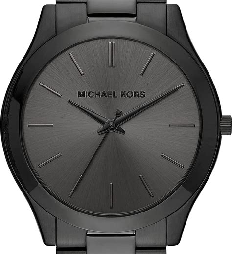 michael kors slim runway gunmetal three-hand watch|Michael Kors Watch mk8507.